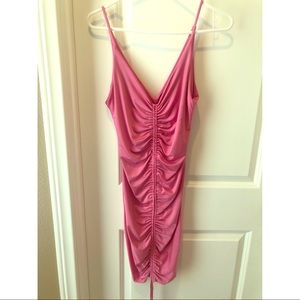 Kyrra Pink Scrunch Dress